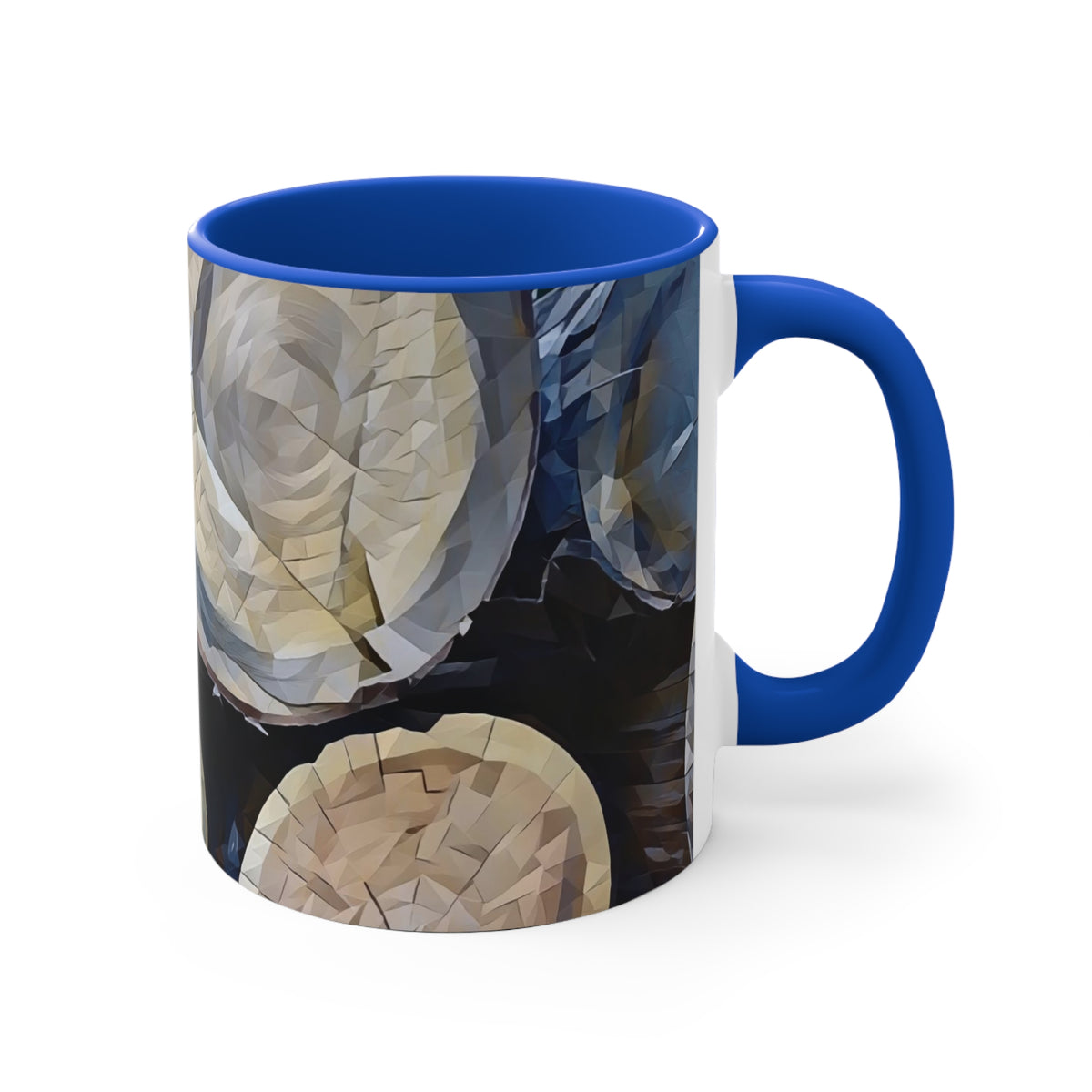 Mug 11oz - Poly Art - Wooden Trunks (Variant 1)