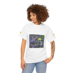 Unisex Heavy Cotton Tee - Flower of Lavender and Chamomile