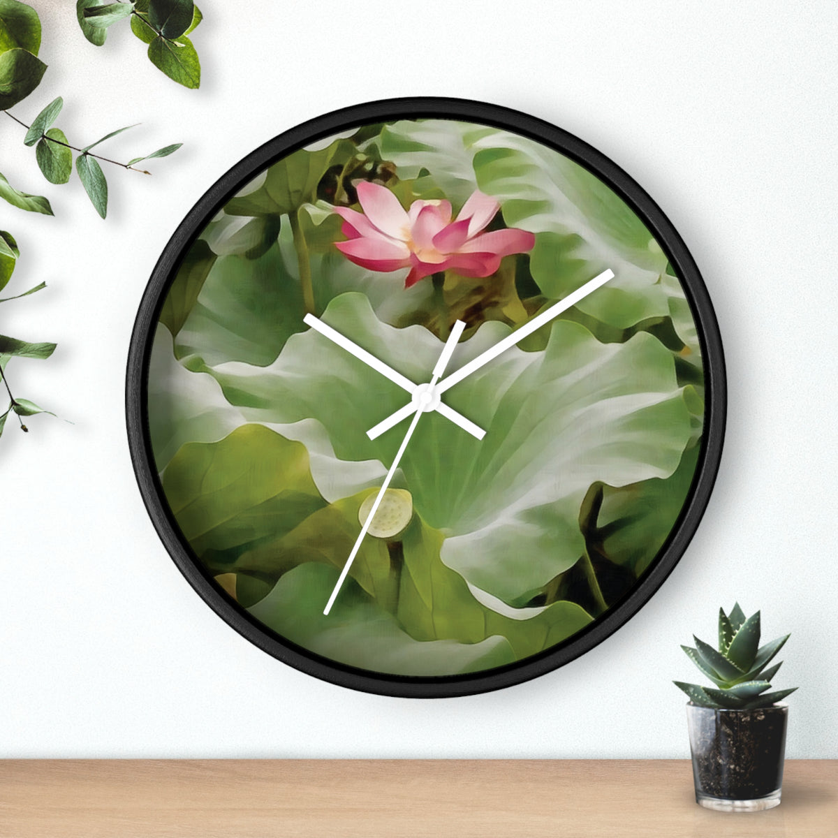 Wall Clock - Flower of Lotus (Variant 2)