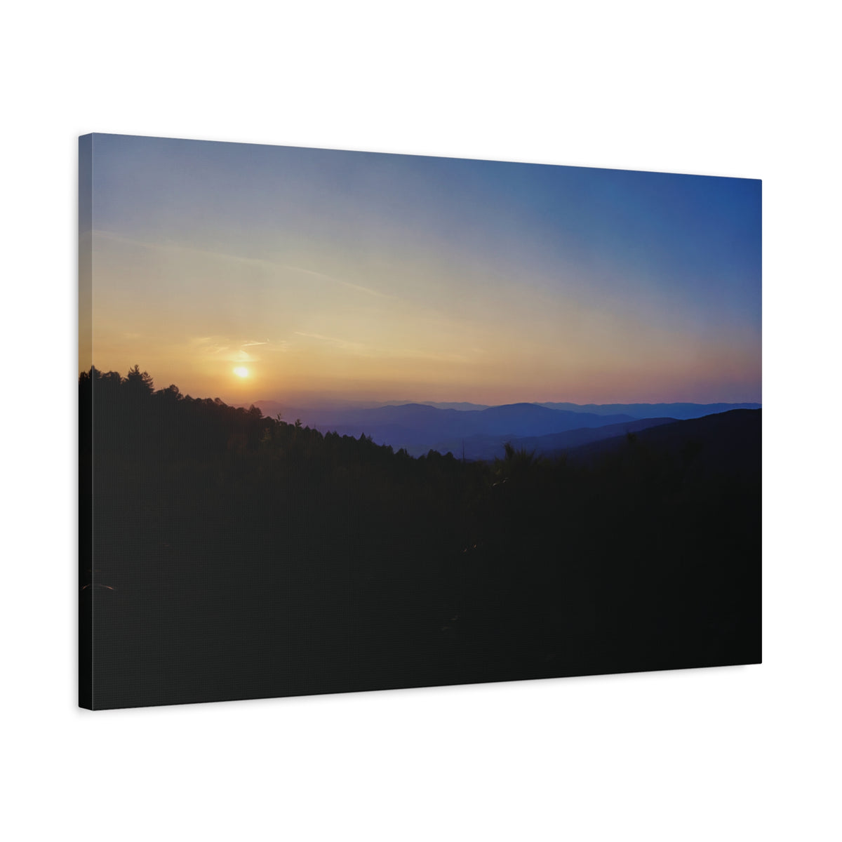 Stretched Matte Canvas - Sunset Sky (Variant 1)