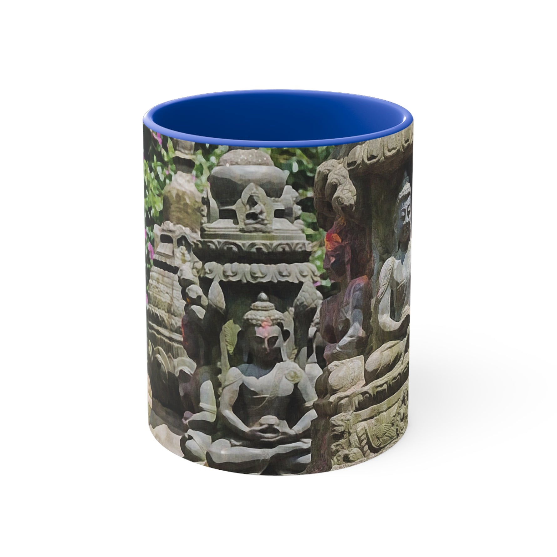 Mug 11oz - Nepal, Bodhisattvas Stone Sculptures