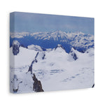 Stretched Matte Canvas - View from Mont Blanc