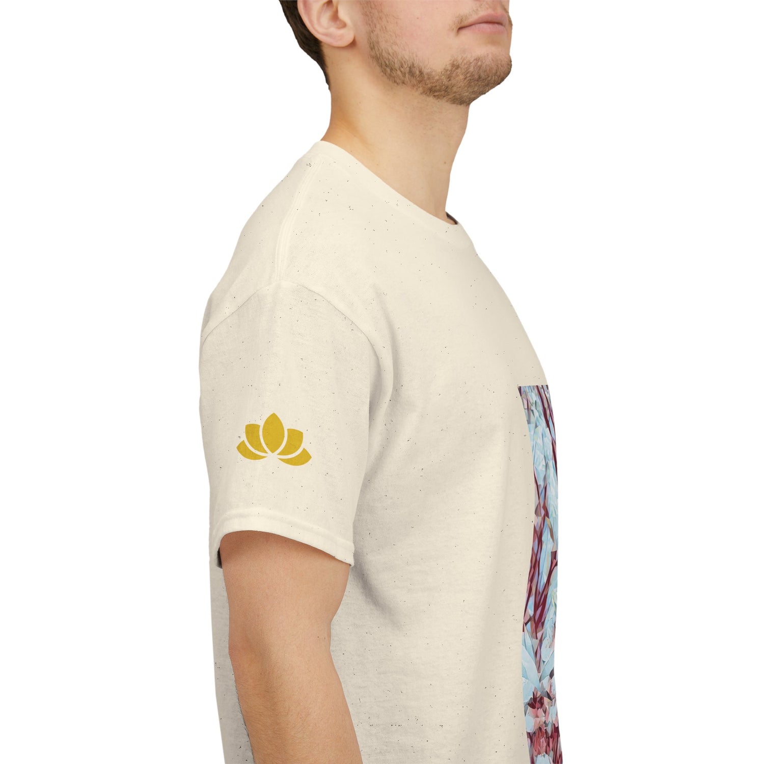 Unisex Heavy Cotton Tee - Poly Art - Apple's Tree Flower (Variant 4)