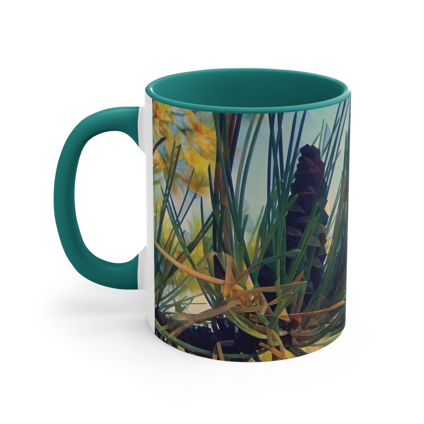 Mug 11oz - Poly Art - Fir Pinecone