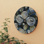 Acrylic Wall Clock - Poly Art - Wooden Trunks (Variant 6)