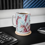 Ceramic White Cup 15oz - Poly Art - Apples' Tree Flower (Variant 4)