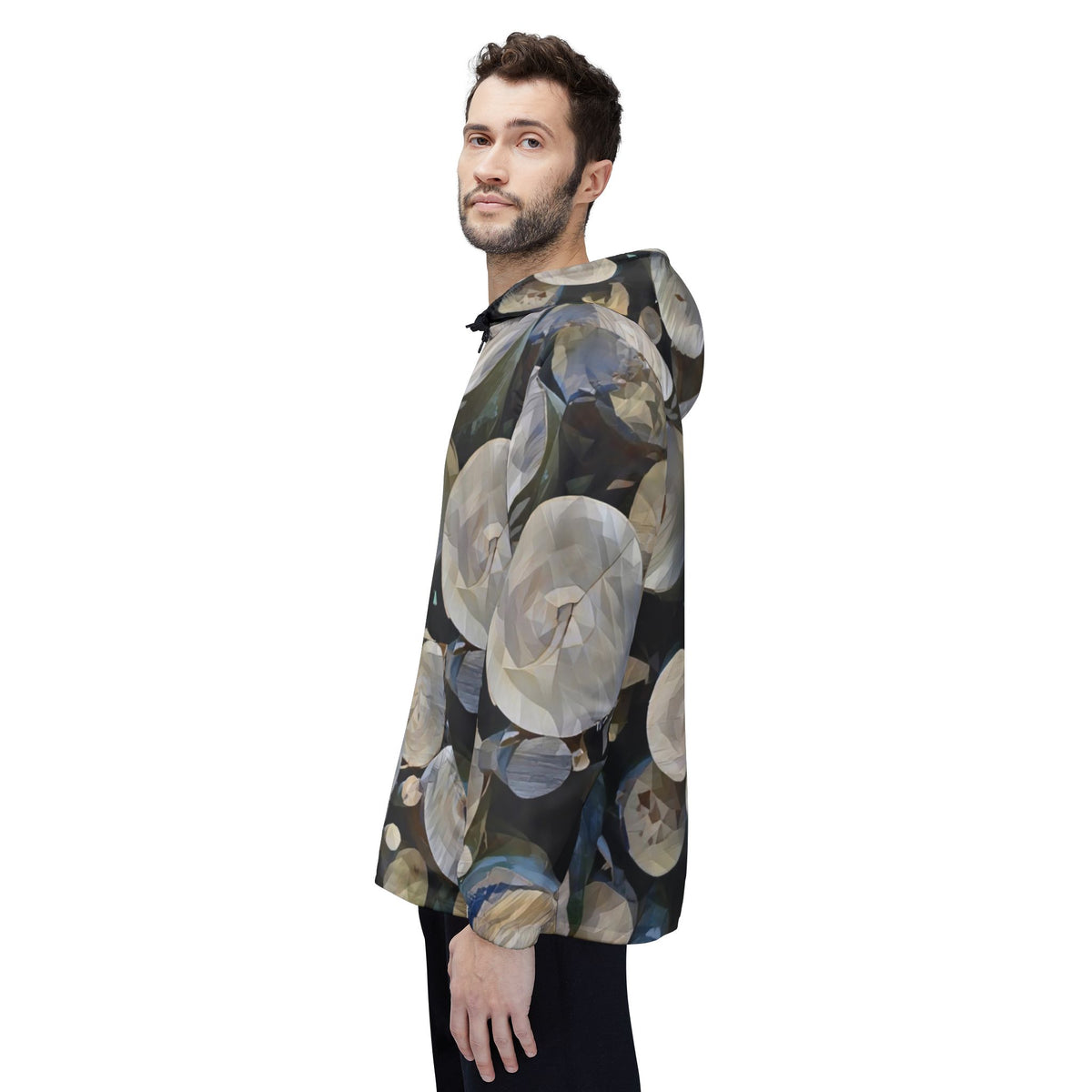 Windbreaker Jacket - Poly Art - Wooden Trunks (Variant 1)
