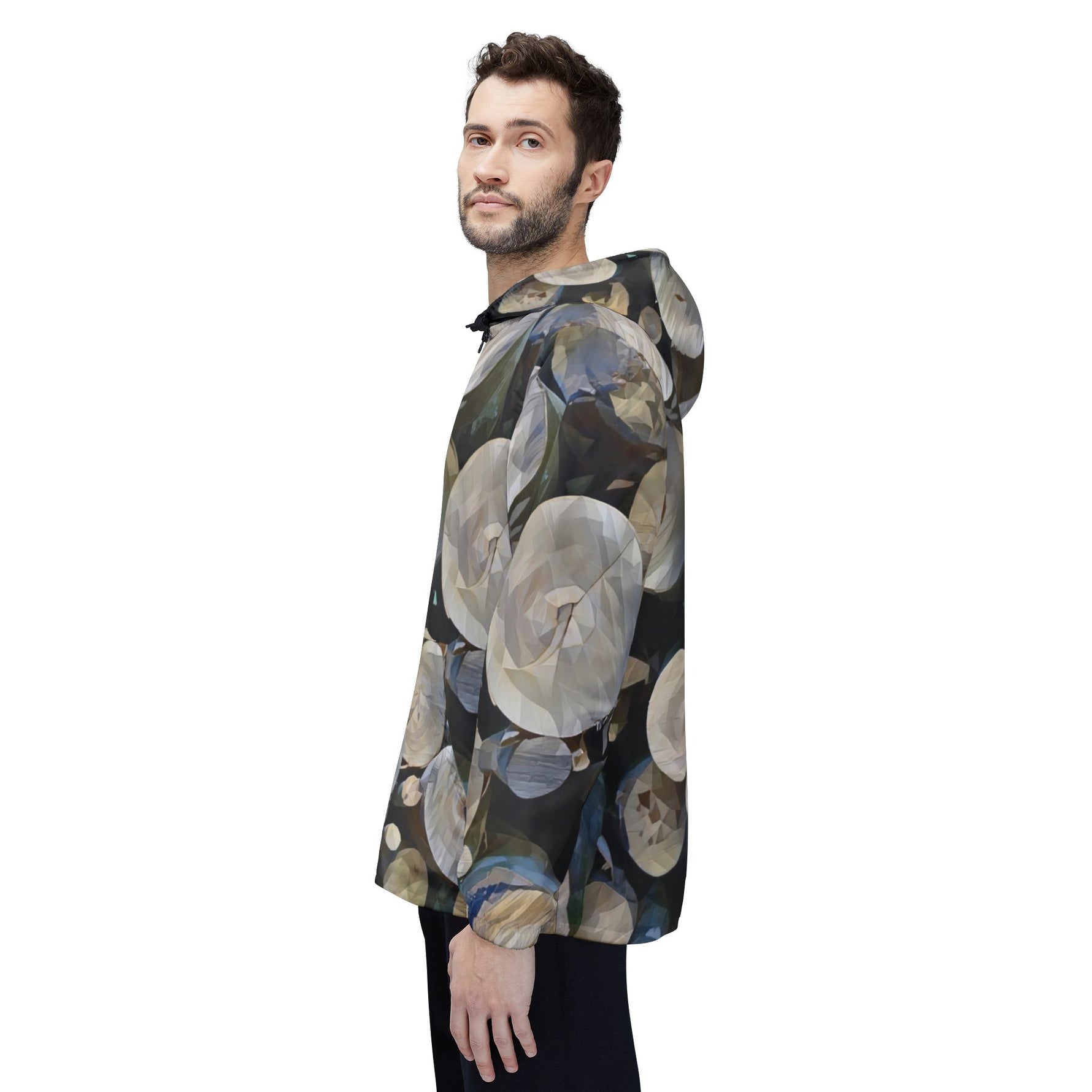 Windbreaker Jacket - Poly Art - Wooden Trunks (Variant 1)