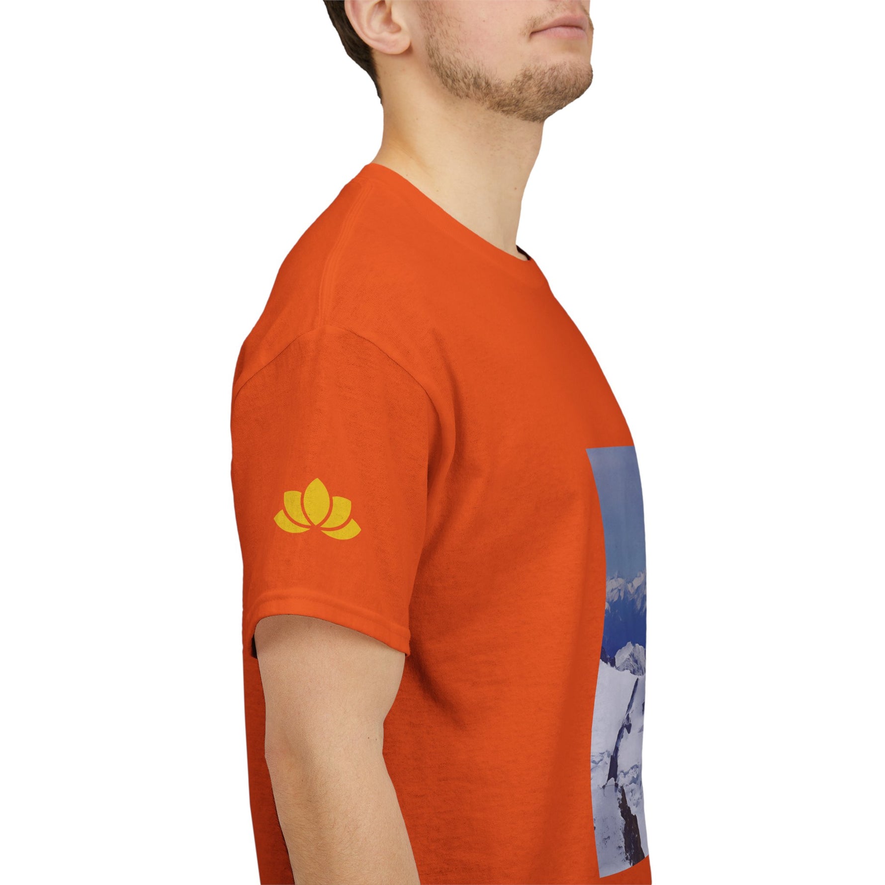 Unisex Heavy Cotton Tee - View from Mont Blanc