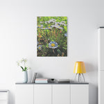 Stretched Matte Canvas - Poly Art - Flower of Daisies (Variant 1)