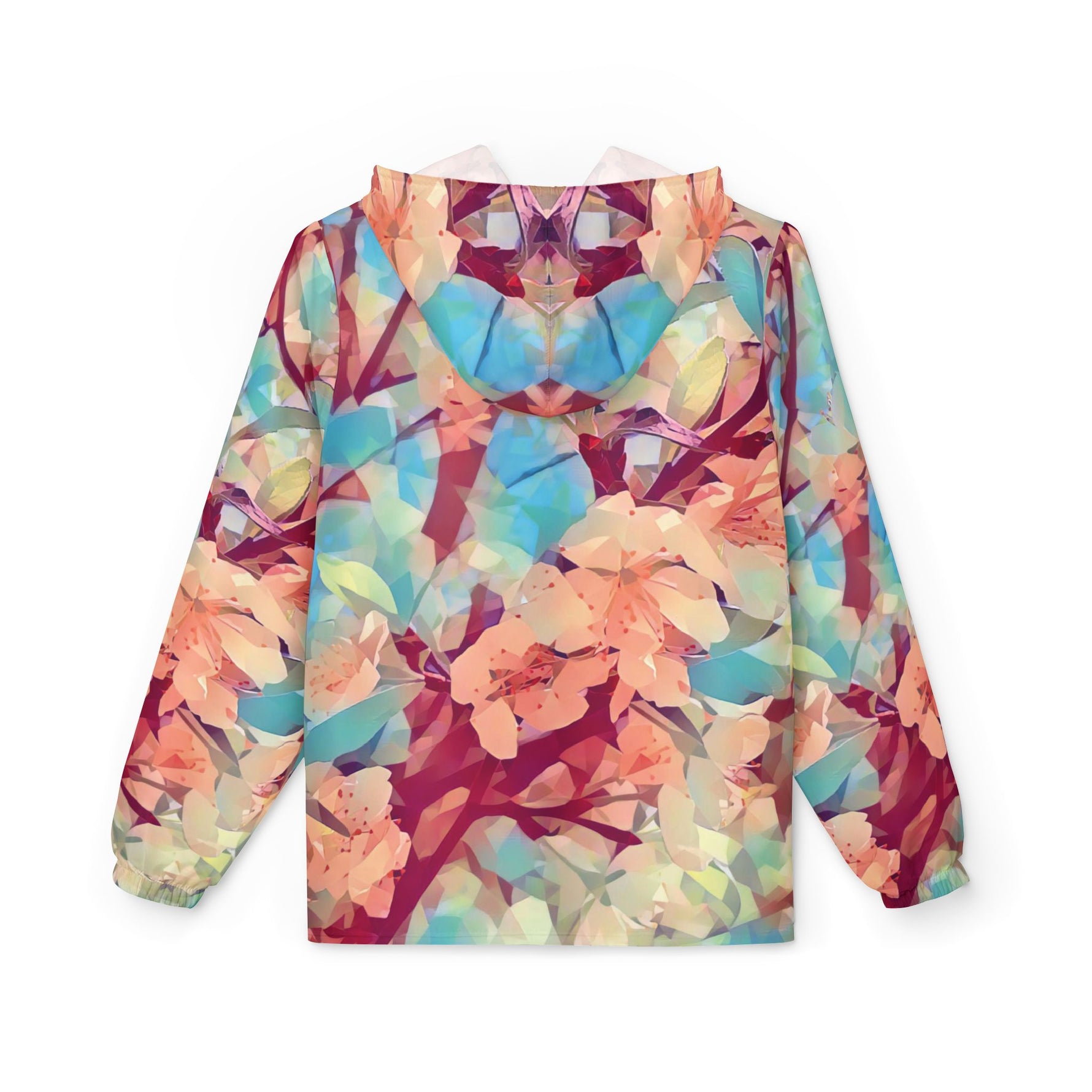 Windbreaker Jacket - Poly Art - Apple's Tree Flower (Variant 3)