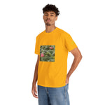 Unisex Heavy Cotton Tee - Poly Art - Flower of Lotus (Variant 3)