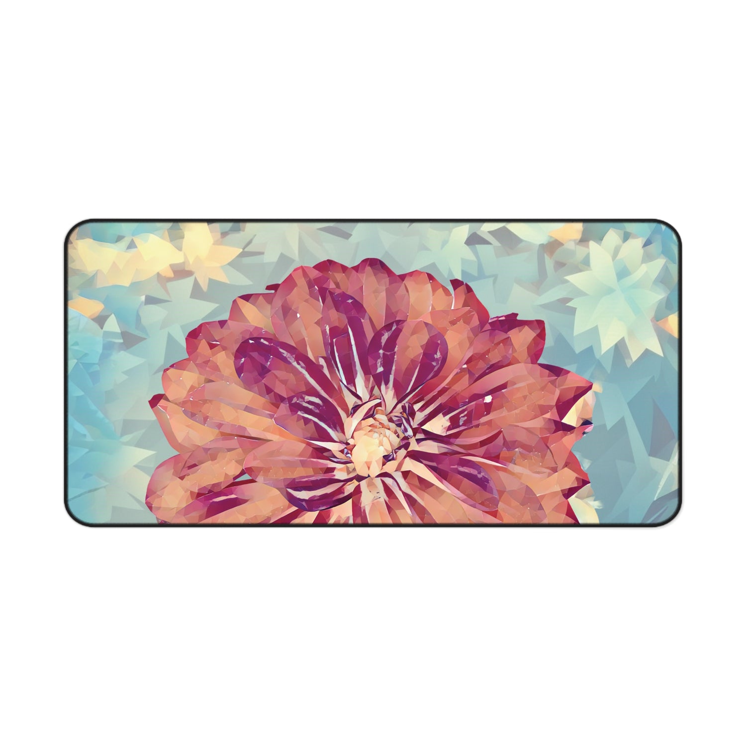Desk Mat - Poly Art - Flower of Dahlia (Variant 1)