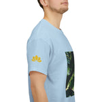 Unisex Heavy Cotton Tee - Flower of Ortensia/Hydrangea Macrophylla