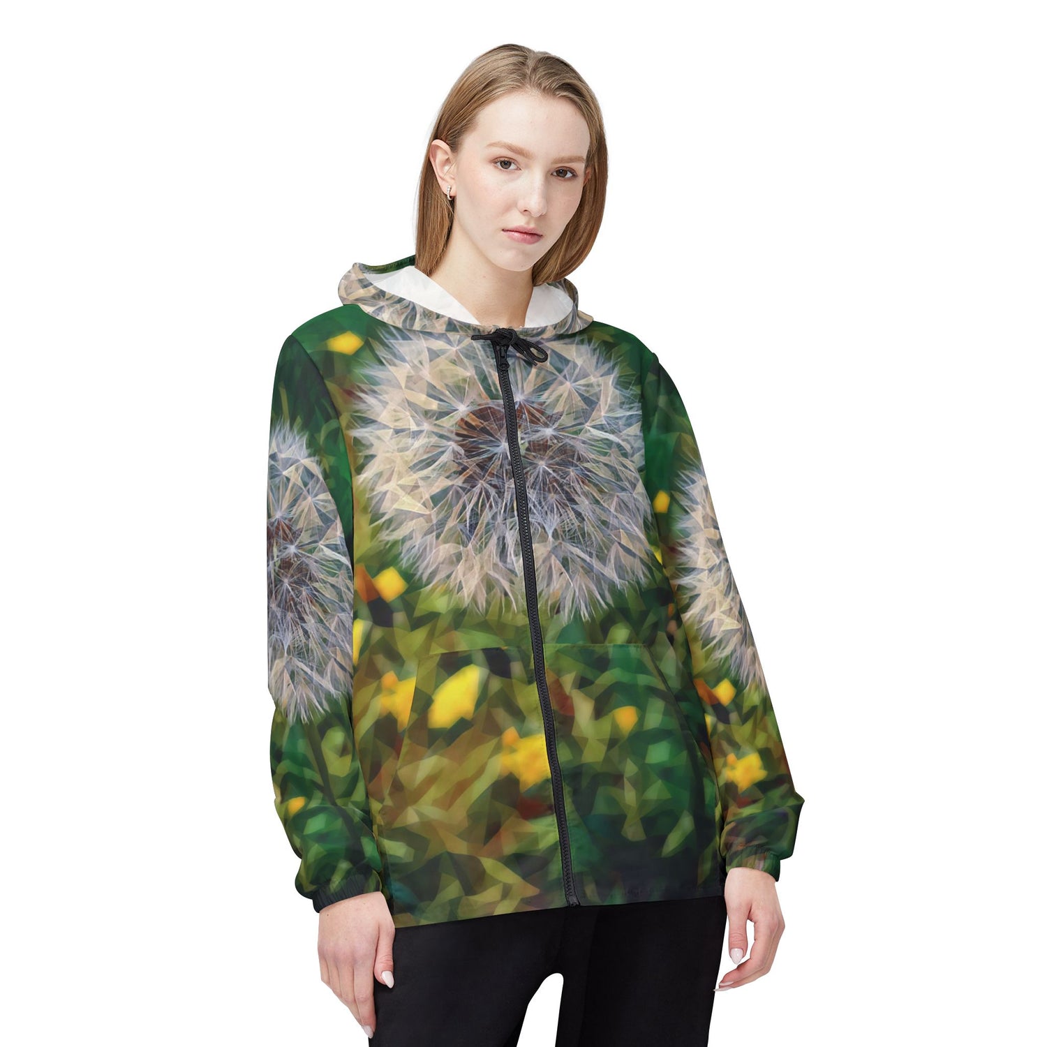 Windbreaker Jacket - Poly Art - Flower of Dandelion (Variant 2)