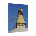 Stretched Matte Canvas - Nepal, Stupa with Buddha's Eyes (Variant 4)