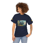 Unisex Heavy Cotton Tee - Poly Art - Fir Pinecone