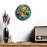 Acrylic Wall Clock - Poly Art - Forest (Variant 03)