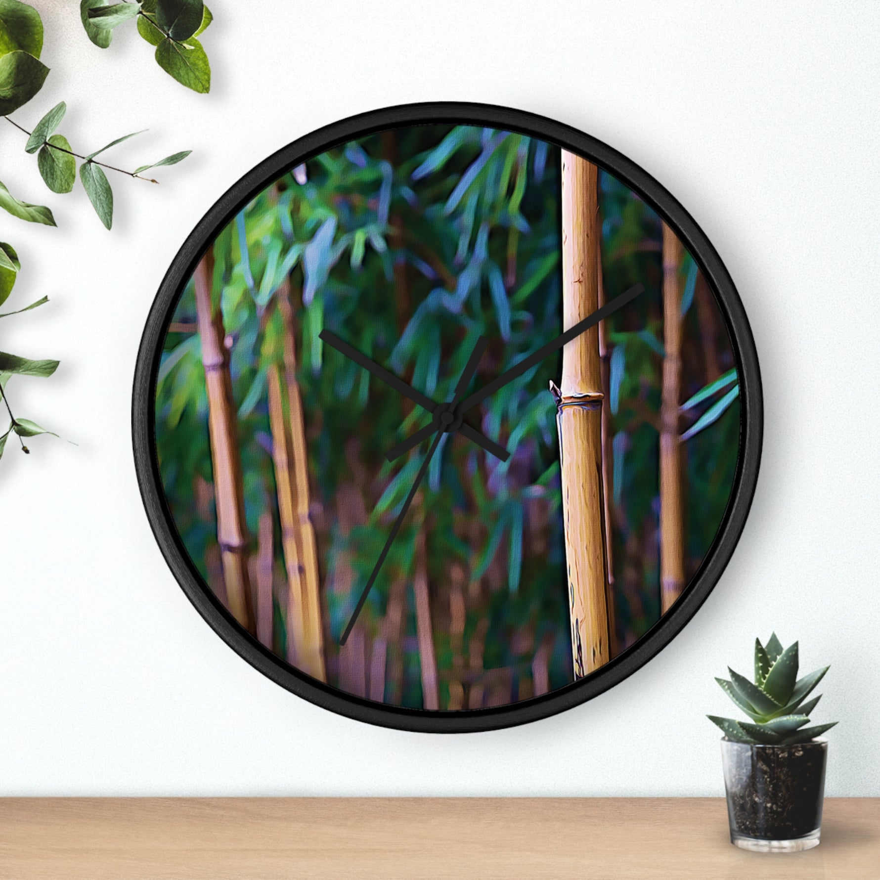 Wall Clock - Bamboo (Variant 2)