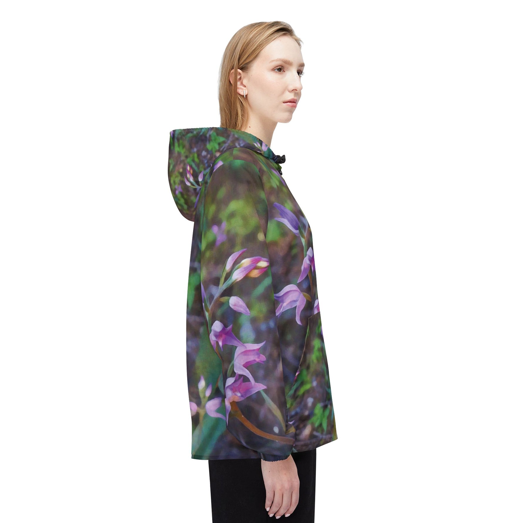 Windbreaker Jacket - Flower of Cephalanthera Rubra