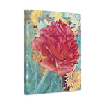 Stretched Matte Canvas - Poly Art - Dahlia in red (Variant 1)