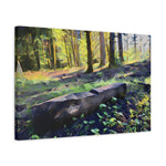 Stretched Matte Canvas - Poly Art - Forest (Variant 11)