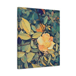 Stretched Matte Canvas - Poly Art - Flower of Rose (Variant 2)