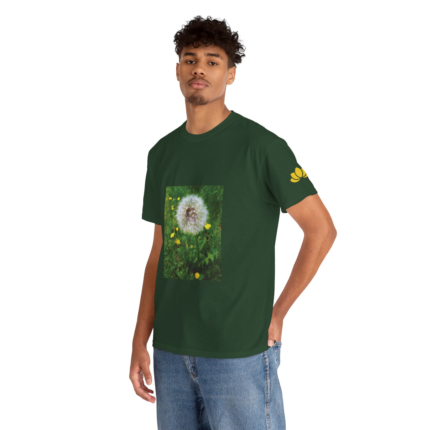 Unisex Heavy Cotton Tee - Flower of Dandelion