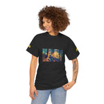 Unisex Heavy Cotton Tee - Poly Art - Forest, a Path (Variant 2)