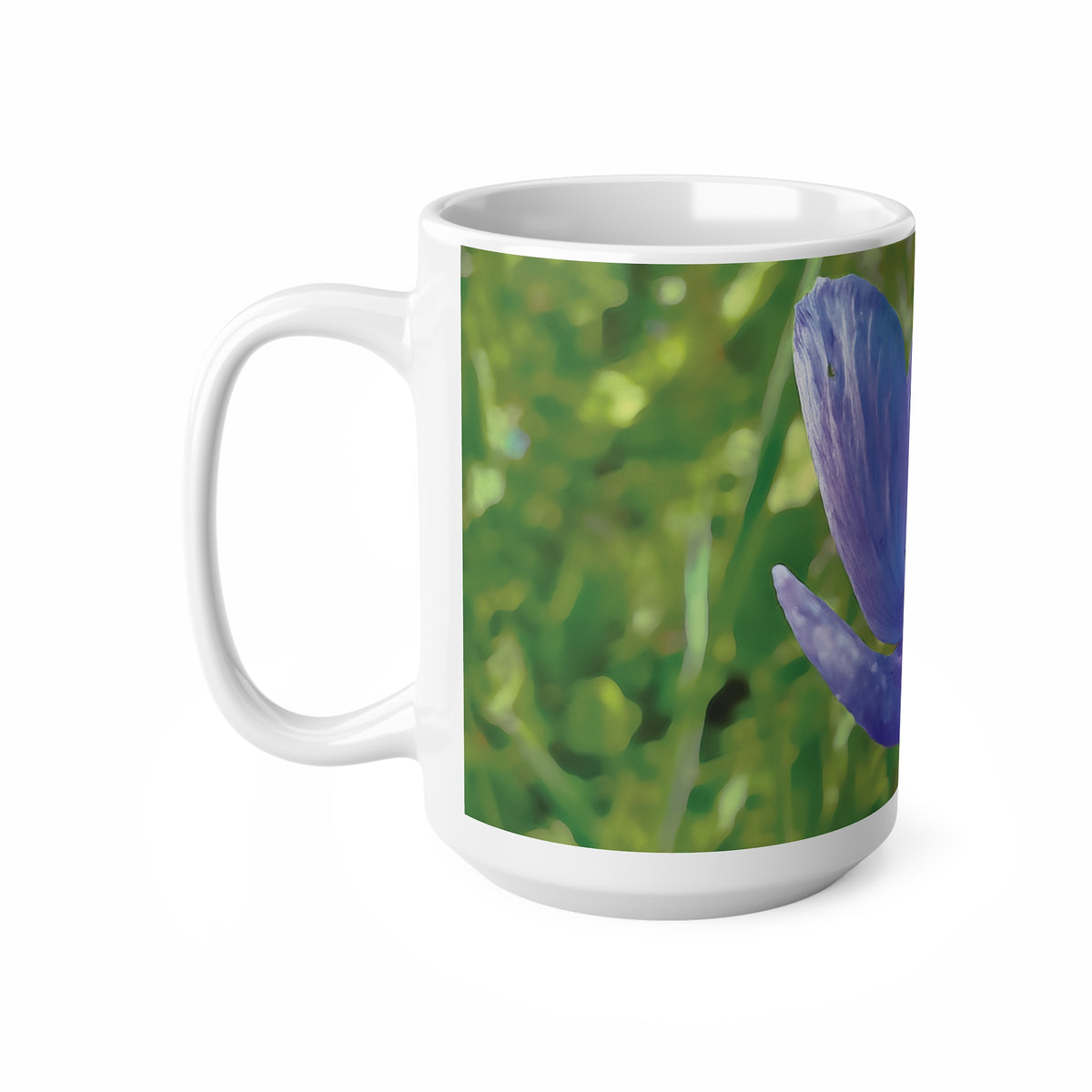 Ceramic White Cup 15oz - Flower of Anemone