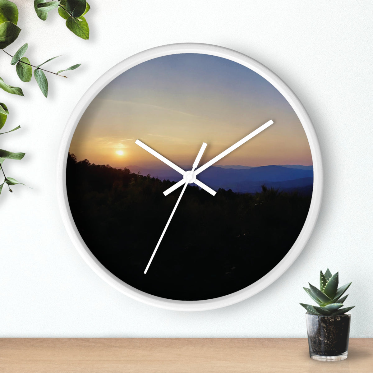 Wall Clock - Sunset Sky (Variant 2)