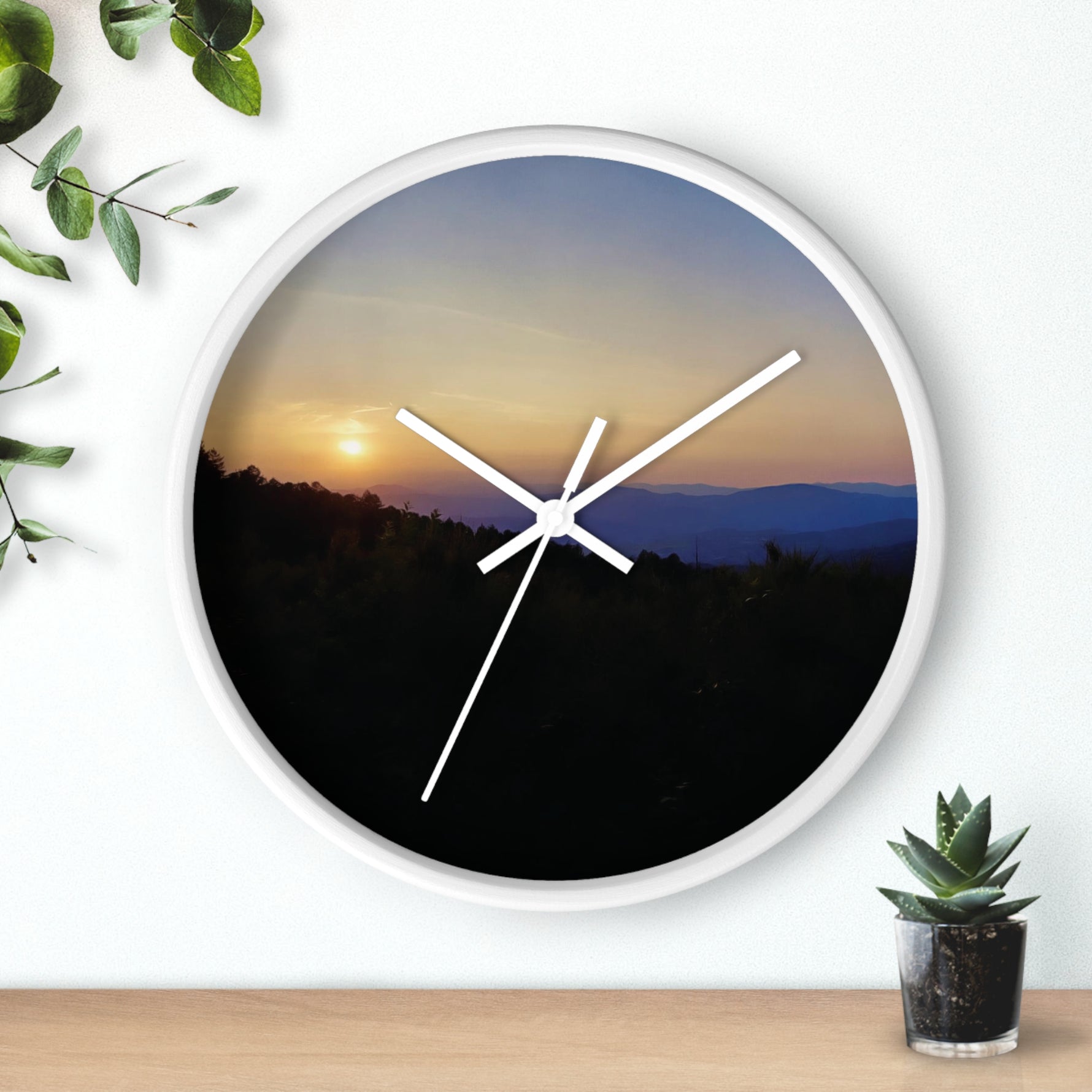 Wall Clock - Sunset Sky (Variant 2)