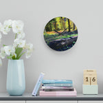 Acrylic Wall Clock - Poly Art - Forest (Variant 09)