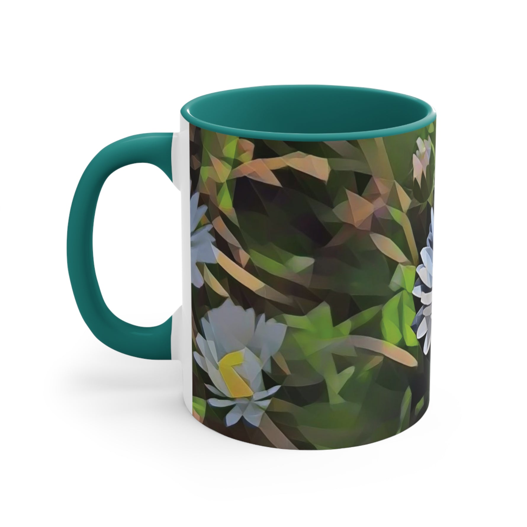 Mug 11oz - Poly Art - Flower of Daisies (Variant 04)
