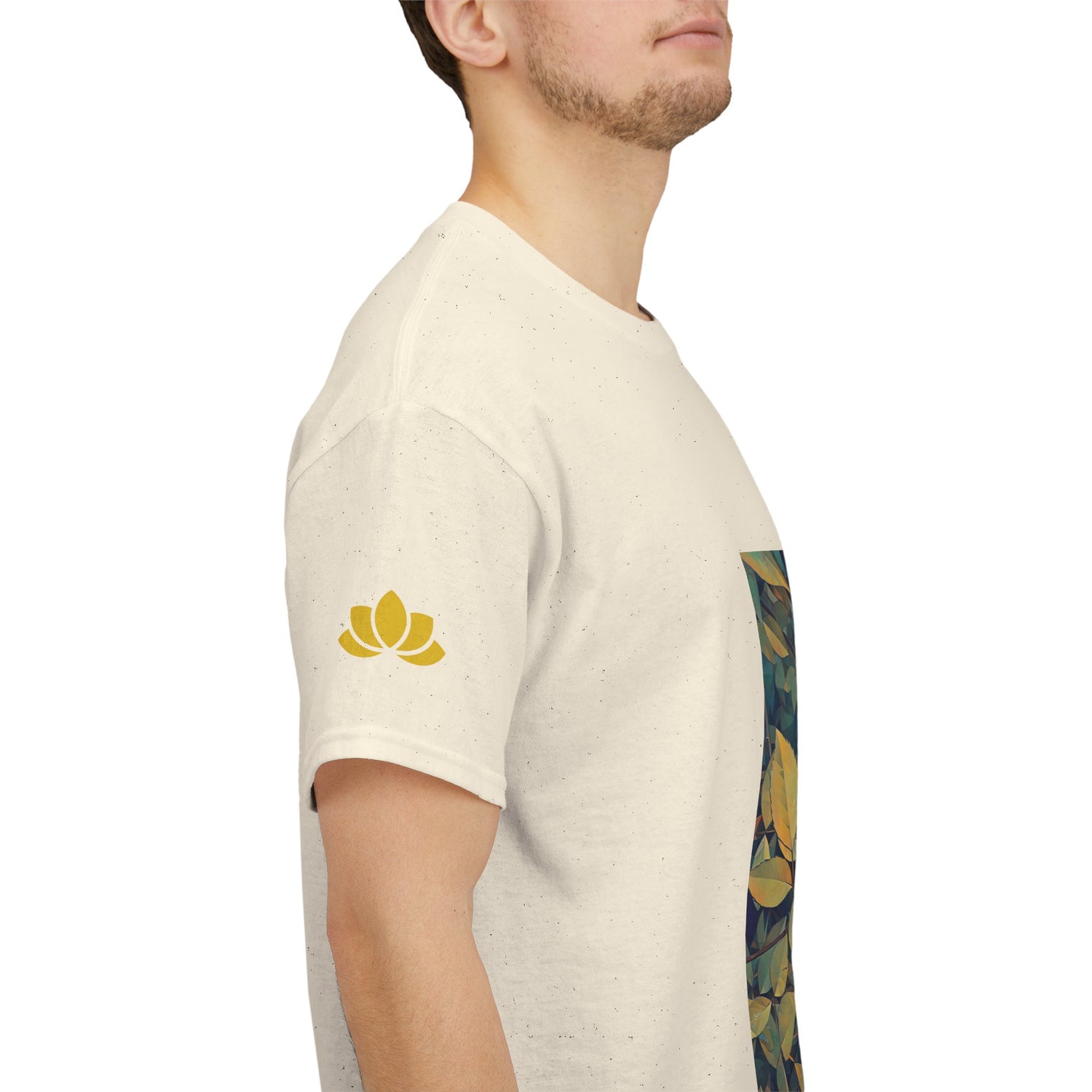 Unisex Heavy Cotton Tee - Poly Art - Flower of Rose (Variant 2)