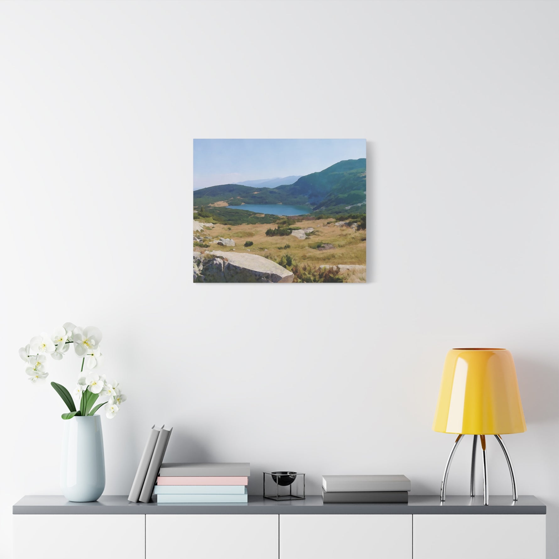 Stretched Matte Canvas - Rila Lakes (Variant 2)