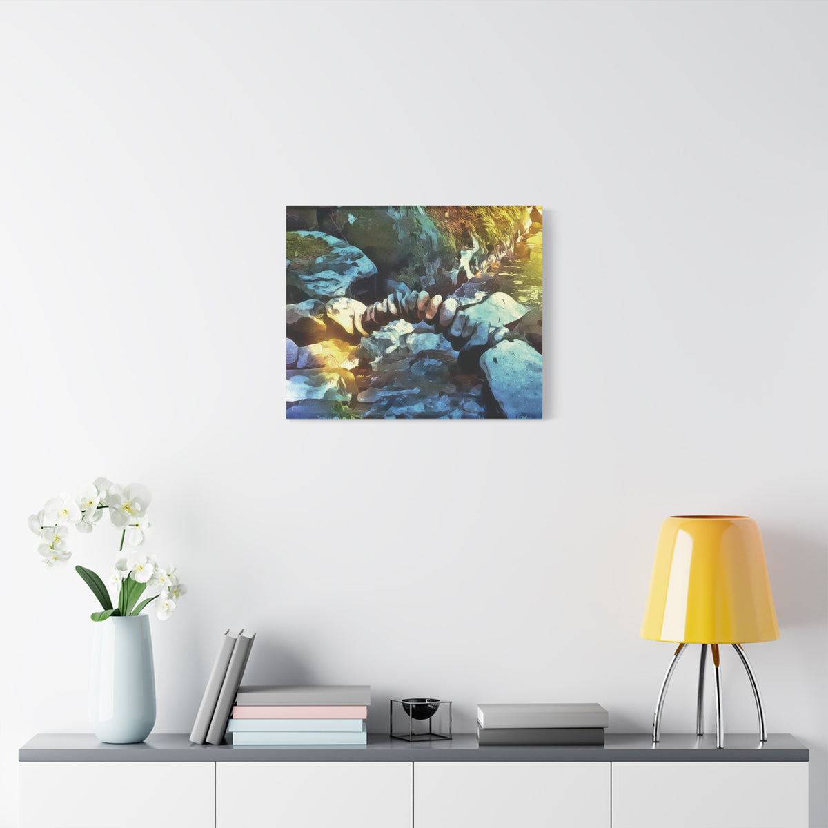Stretched Matte Canvas - Stone Balance (Variant 3)