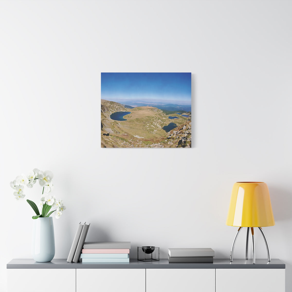 Stretched Matte Canvas - Rila Lakes (Variant 3)