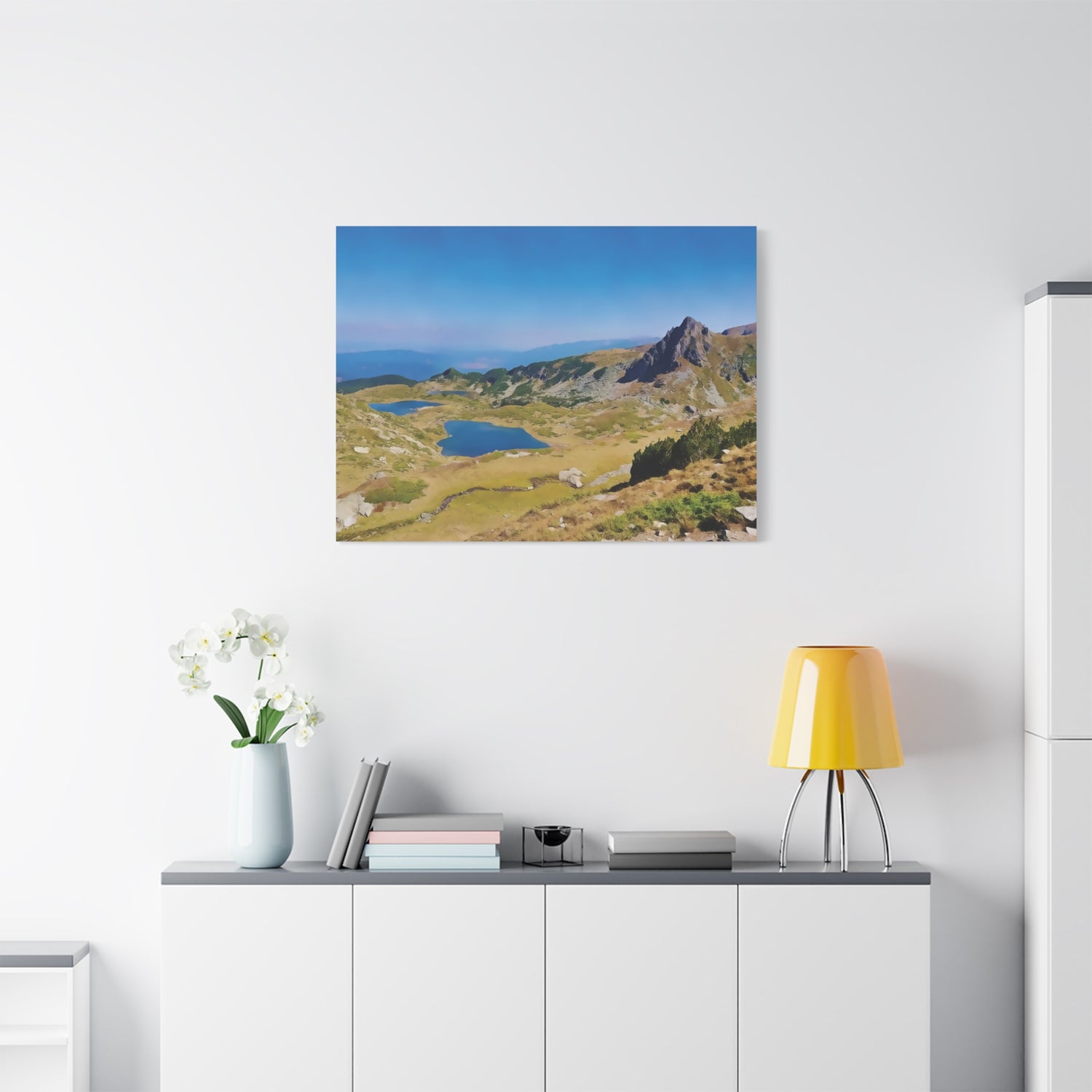 Stretched Matte Canvas - Rila Lakes (Variant 1)