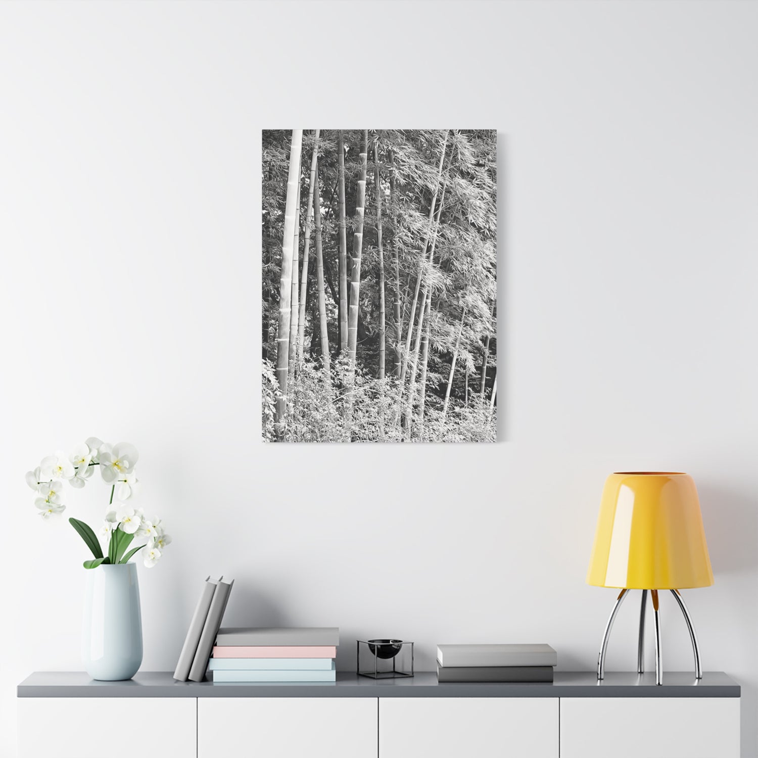 Stretched Matte Canvas - Bamboo (B&W variant)