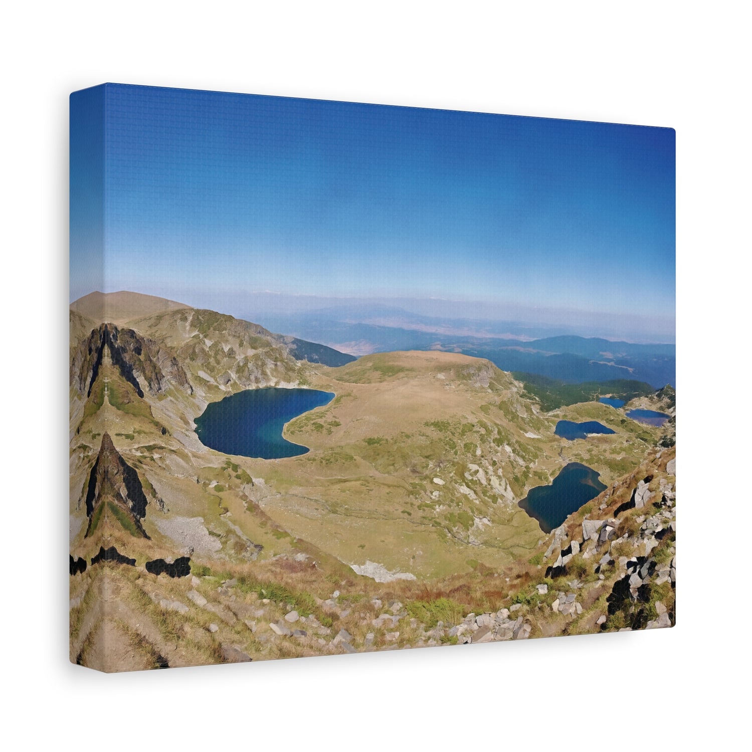 Stretched Matte Canvas - Rila Lakes (Variant 3)