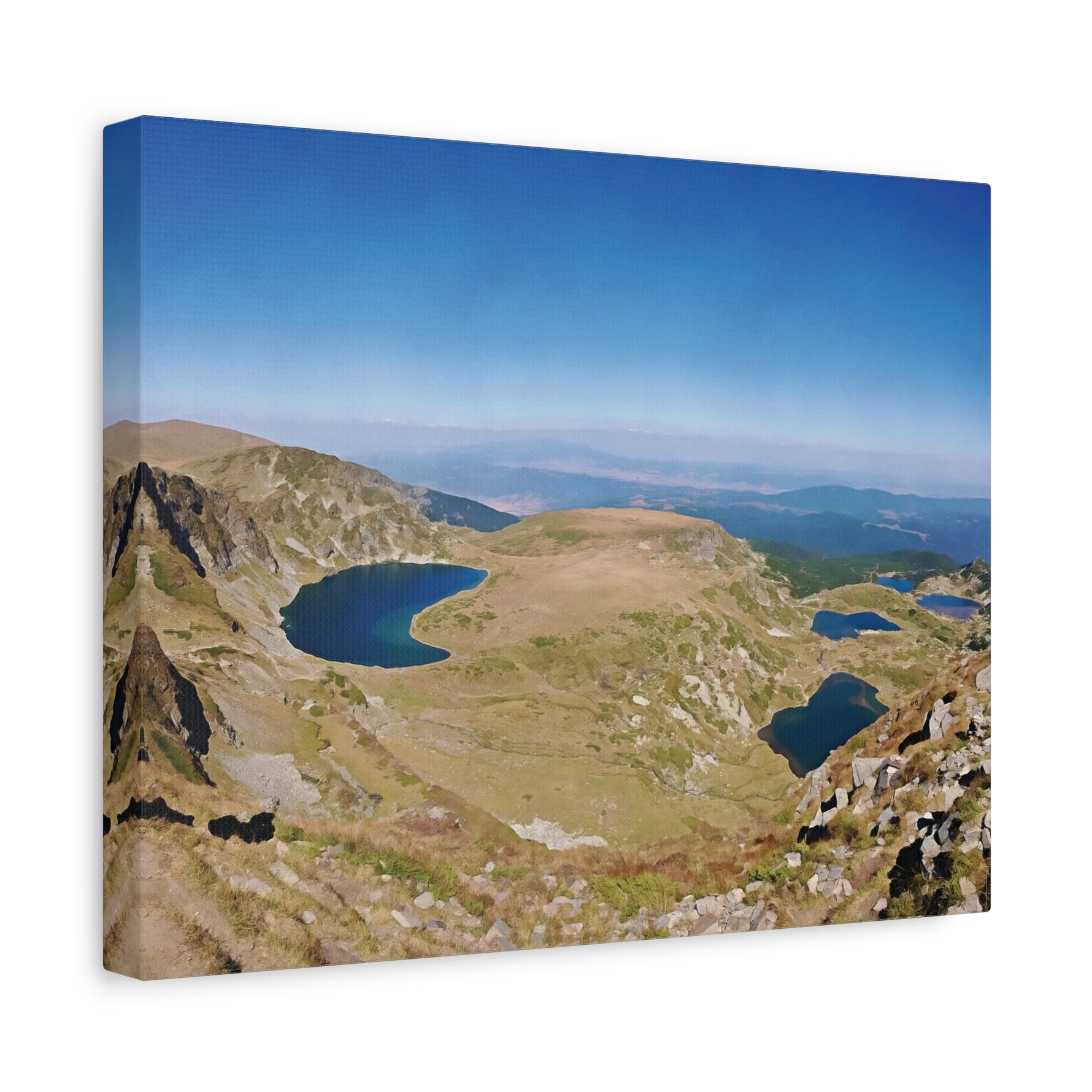 Stretched Matte Canvas - Rila Lakes (Variant 3)