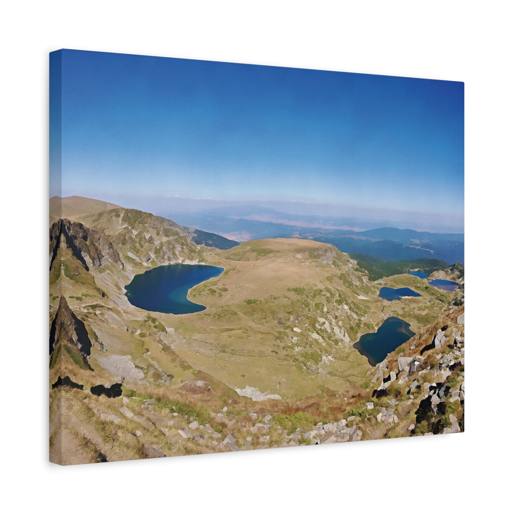 Stretched Matte Canvas - Rila Lakes (Variant 3)