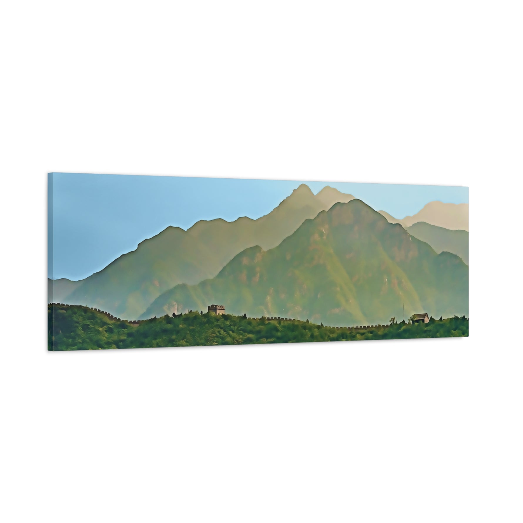 Stretched Matte Canvas - China's Great Wall
