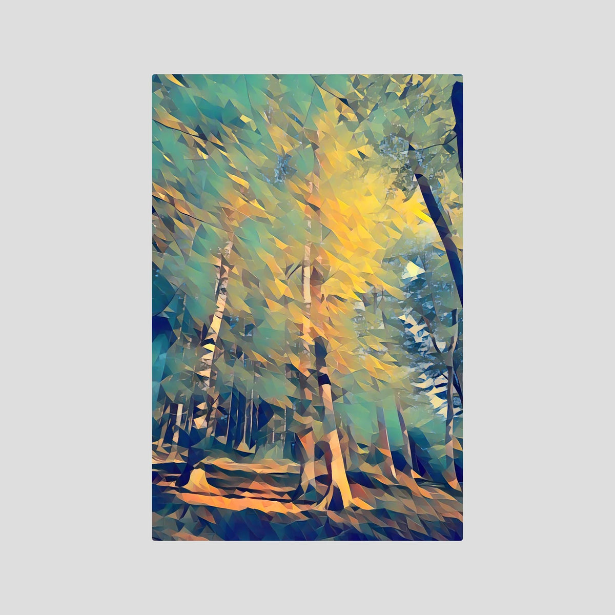 Forest, Mystical Light | Poly Art