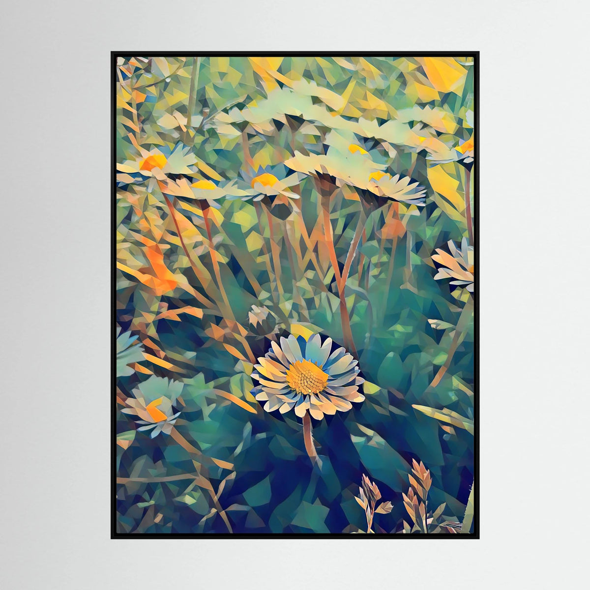 Daisy, Sunset Light | Poly Art