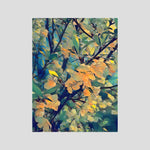 Apple Blossoms, Sunset Light | Poly Art