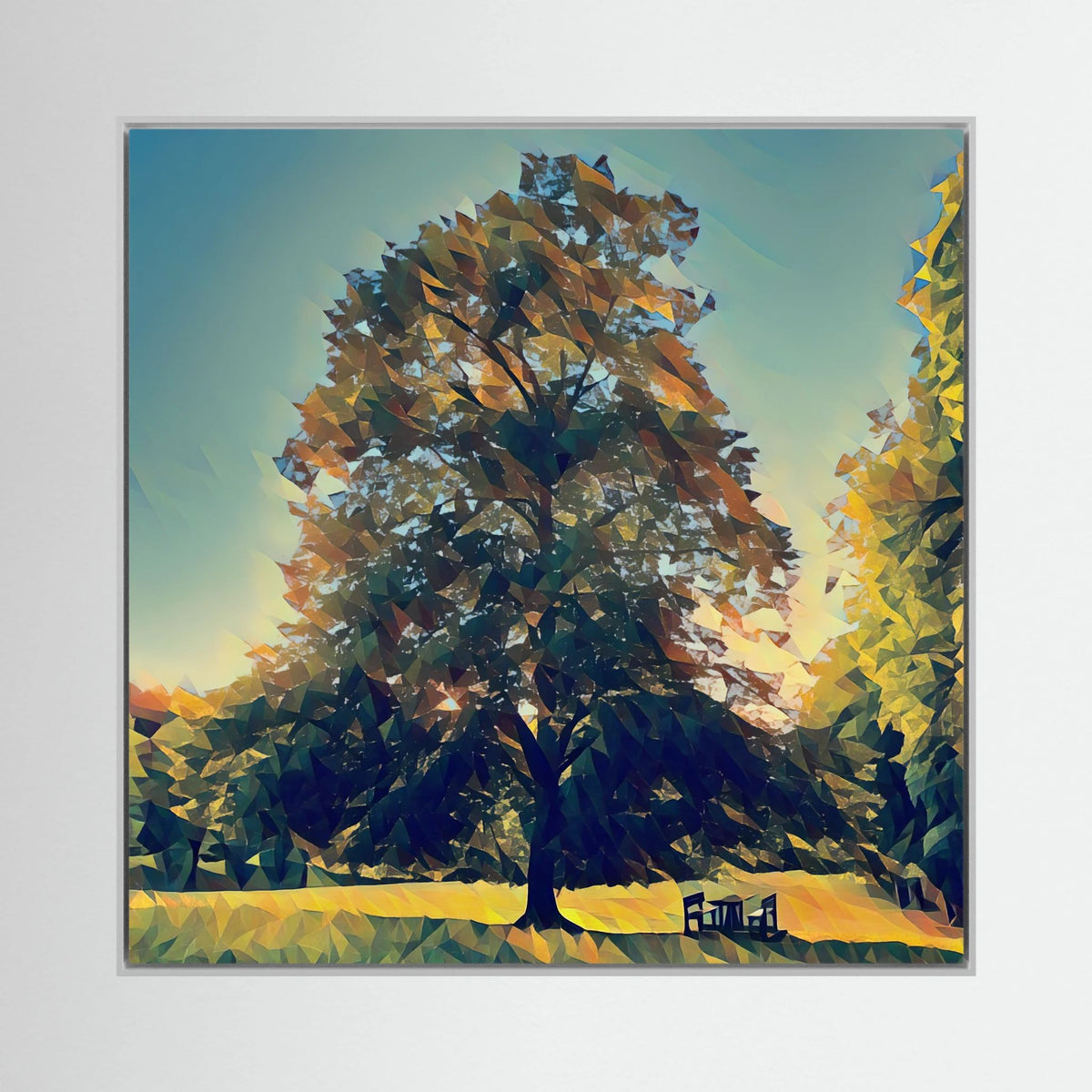 Rooted in Light, Sunset | Poly Art