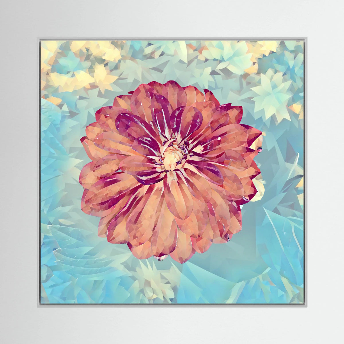 Dahlia, Light Blue | Poly Art