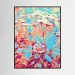 Daisy, Light Blue | Poly Art